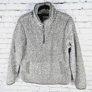 THREAD & SUPPLY | half zip cozy teddy pullover sweater